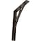 Ekena Millwork Galveston Wrought Iron Bracket, (Single center brace), Antiqued Bronze 1 1/2"W x 7 1/2"D x 10"H BKTM01X07X10SGLABZ - alternate 1
